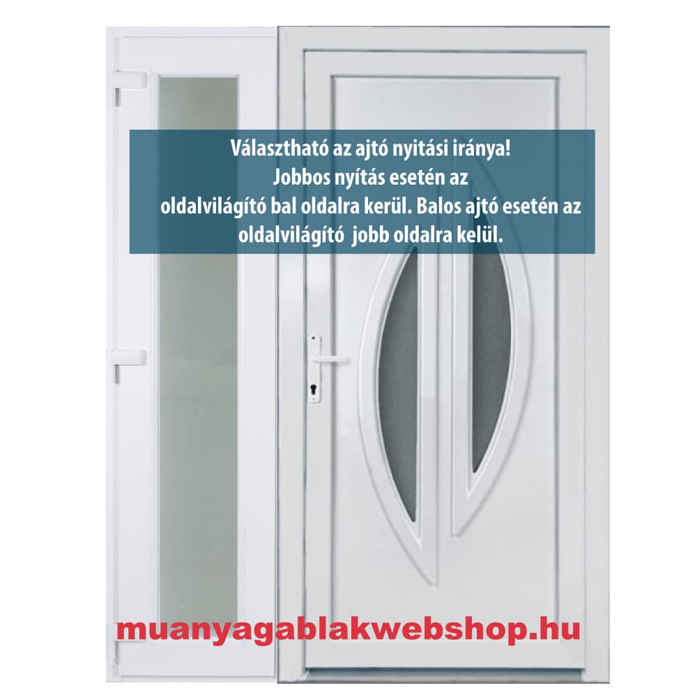 Kétszárnyú Műanyag bejárati ajtó Thermoline37 termékfotó