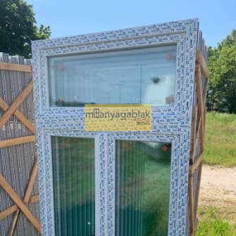 Felülvilágítók Fix műanyag ablak Aranytölgy tisztaüveges ESEREN 70 profil 2 rétegű üvegezés